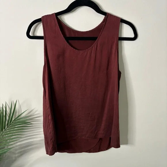 LUNYA Washable Silk Tank Top Red - Picture 1 of 5